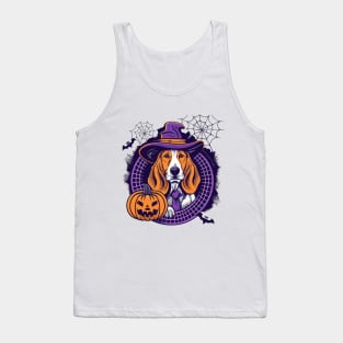 Basset Hound Pumpkin Tank Top